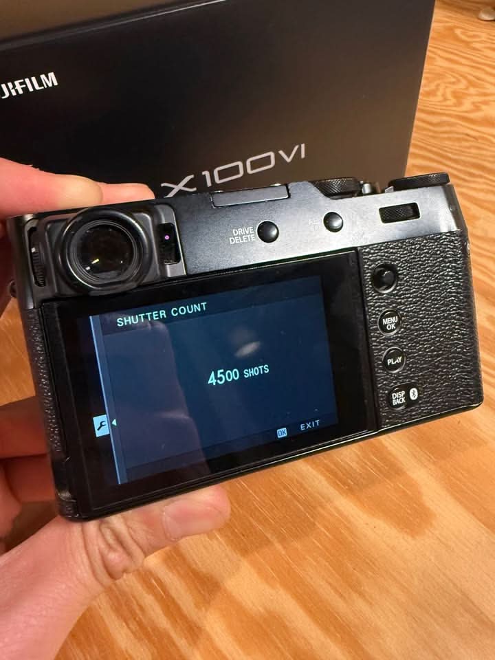 Fujifilm X100VI + extra Battery, Black Pro-Mist (1/8) Filter, 2x Hoya PRO ND Filters, & Lens Hood