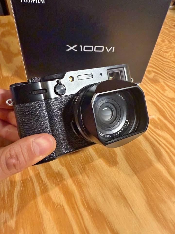 Fujifilm X100VI + extra Battery, Black Pro-Mist (1/8) Filter, 2x Hoya PRO ND Filters, & Lens Hood